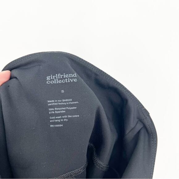 Girlfriend Collective Compressive Biker Shorts S Black - Picture 5 of 6